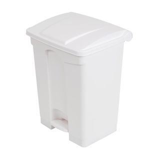 Poubelle De Cuisine à Pédale 65l Blanche -