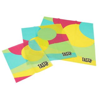 Lot De 3 Wraps En Cire D'abeille Type Film Alimentaire Green