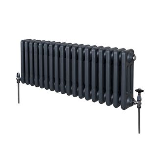 Radiateur Traditionnel à 3 Colonnes Chauffage Horizontal Anthracite 300 X 832mm