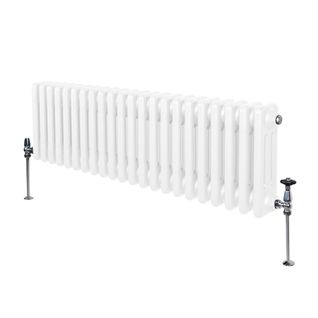Radiateur Traditionnel à 3 Colonnes Chauffage Horizontal Anthracite 300 X 1012mm