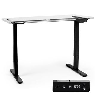 Tm12 Bk Bureau Assis-debout Noir - Hauteur Ajustable - Électrique - Max 80 Kg