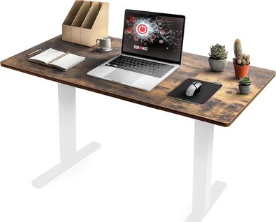 Plateau Pour Bureau Assis Debout De 120 X 60 X 2cm Duronic Tt120 Ao
