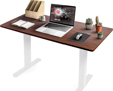 Plateau Pour Bureau Assis Debout De 160 X 60 X 2cm Duronic Tt160 Wt