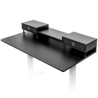 Plateau Avec 2 Tiroirs Pour Bureau Assis Debout De 120cm Duronic Dd1 Bk