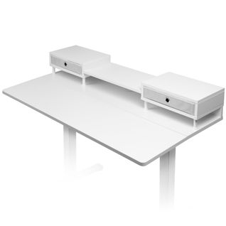 Plateau Avec 2 Tiroirs Pour Bureau Assis Debout De 120cm Duronic Dd1 We