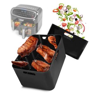 Afl1 2x Moules En Silicone Plats Réutilisables Accessoires Pour Friteuse à Air Airfryer