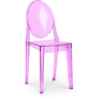 Chaise Transparente De Salle à Manger - Victoire  Violet Transparent