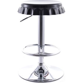 Tabouret De Bar Bouchon Pivotant - Réglable En Hauteur Noir