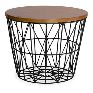 Table D'appoint Panier – Style Modern Noir