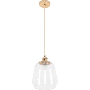 Lampe Suspendue Alessia - Verre Et Métal Transparent