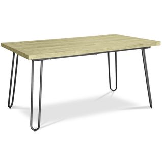 Table De Salle à Manger De Style Industriel Hairpin Holly 150x90 - Bois Et Métal Bois Naturel