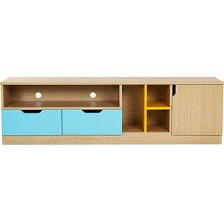 Meuble TV En Bois - Design Scandinave - Yumi Multicolore