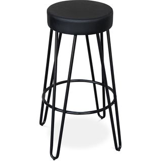 Tabouret De Bar Industriel 80 Cm - Elsu Noir