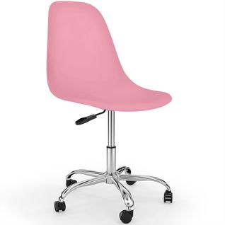 Chaise De Bureau Pivotante à Roulettes - Brielle Rose