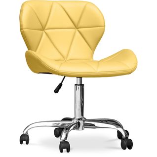 Chaise De Bureau Rembourrée Pu - Winka Jaune