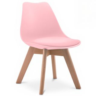 Chaise Rembourrée à Haut Dossier Pour Enfants Rose