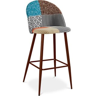 Tabouret Haut Patchwork Scandinave Style Fabric - Bennett Amy Multicolore