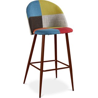 Tabouret Haut Nordique Design Scandinave Style Fabric - Bennett Fiona Multicolore