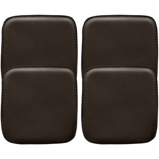 Pack De 4 Coussins Magnétiques Pour Siège De Chaise Bistrot Carré – Simili Cuir – Metalix Marron