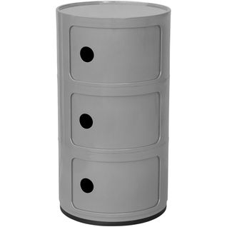 Armoire De Stockage - 3 Tiroirs - New Bili 3 Gris