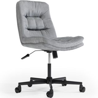 Chaise De Bureau Tapissée - Rotative - Arba Gris Clair