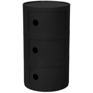 Armoire De Stockage - 3 Tiroirs - New Bili 3 Noir