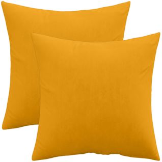 Lot De 2 Coussins En Velours - Housse Et Garnissage -  Lenay Jaune