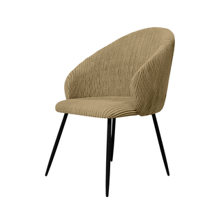 Chaise De Salle à Manger Rembourrée En Velours - Yukon Taupe