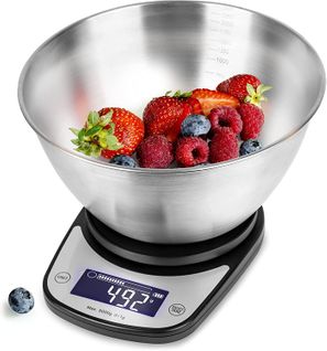 Ks5000 Bkss Balance De Cuisine - Capacité 5 Kg - Précision à 1 G - Bol Inox De 2.5 L Inclus