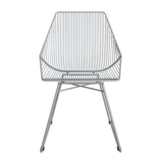 Ellis-chaise De Salle à Manger En Métal Gris
