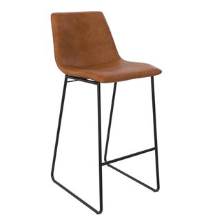 Bowden-tabouret De Bar En Simili Caramel
