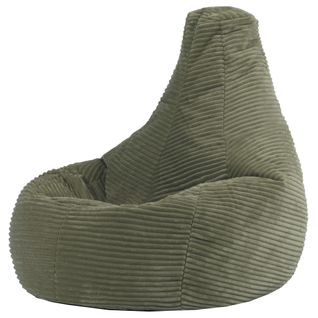 Poire Enfant Dalton Inclinable Velours Côtelé Vert Sauge, 69x65x59cm