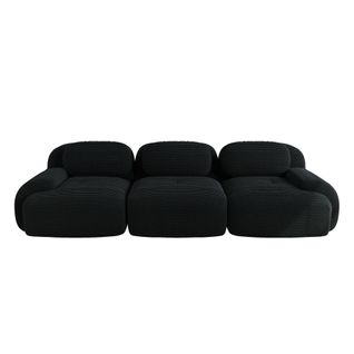 Canapé D'angle Relax - Canapé Modulable 3 Places- Cinéma , Salon Et Chambre - Noir