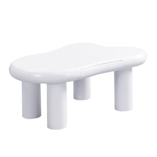 Table Basse En Mdf - Table à Café Avec Éclairage LED - Table De Salon Avec Tiroir - Scandinave