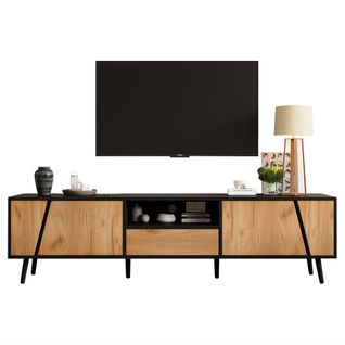 Meuble TV 180cm-meubles De Salon-tv 75 Pouces-en Bois Massif