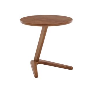 Table Ronde Minimaliste-en Bois Massif-table D'appoint Pour Canapé-naturel