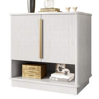 Meuble à Chaussures Avec 2 Portes Blanc