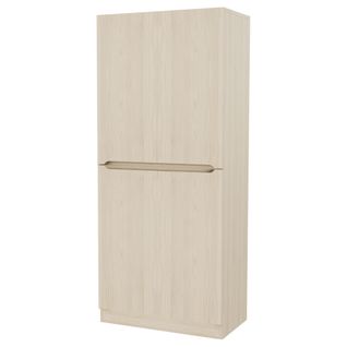 Armoire Avec 4 Portes Et 4 Compartiments Imitation Chêne