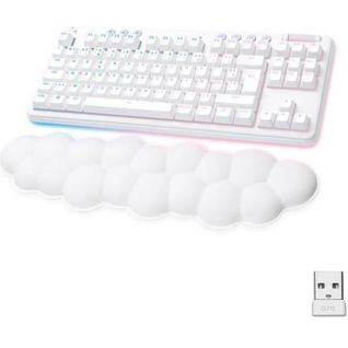 Clavier Gamer - Sans Fil - G715 - Mécanique - Avec Repose-poignet - Azerty - White Mist