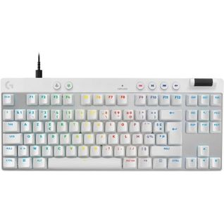 Clavier G Proxtkl Rapid, Gaming Filaire Sans Pave Numerique Avec Touches Analogiques, Rvb - Blanc