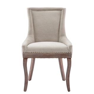Chaises De Salle à Manger, Lot De Deux, Avec Coussins D'assise En Tissu Épais, Beige