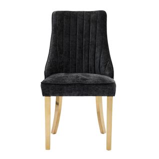 Ensemble De Salle à Manger, 2 Pièces, Revêtement En Tissu Doux Avec Pieds En Bois Massif, Lin,noir