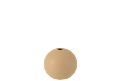 Vase Boule Céramique Beige Small