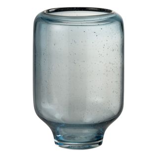 Vase Déco Sur Pied "nora" 27cm Bleu
