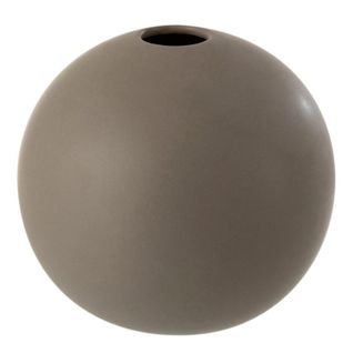 Vase Design "boule Céramique" 18cm Gris Foncé