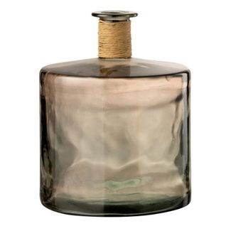 Vase Design En Verre "safari" 26cm Marron
