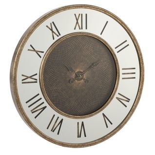 Horloge Murale Design "romains" 48cm Naturel