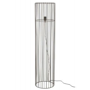 Lampadaire Sur Pied En Métal "cylindre" 59cm Noir