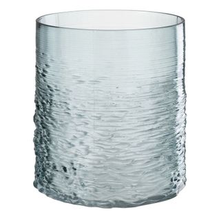 Photophore En Verre Design "sladia" 22cm Bleu