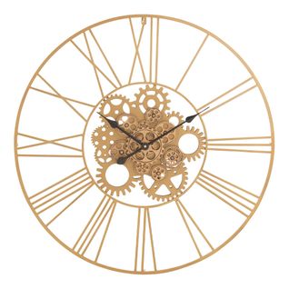 Horloge Murale Design "pietro" 80cm Or
